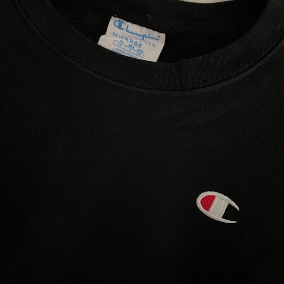 Champion black crew neck - Picture 1 of 2